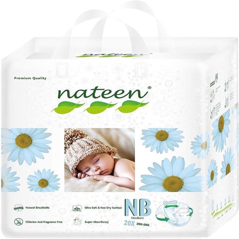 Nateen Scutece Nr 1 Premium Line 3D Flex&Fit 2-5kg x 20buc