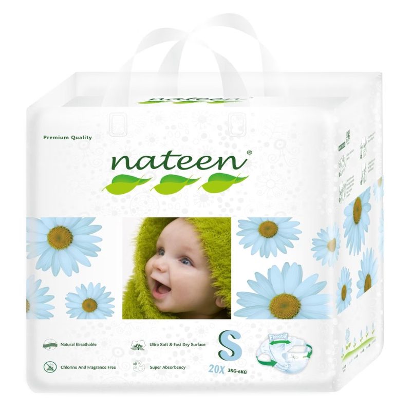 Nateen Scutece Nr 2 Premium Line 3D Flex&Fit 3-6kg x 20buc
