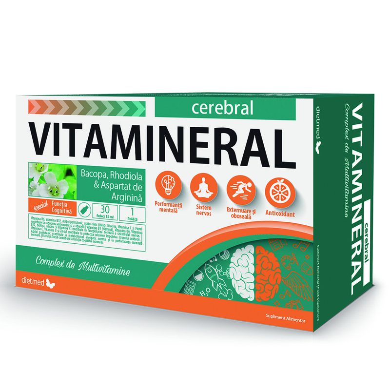 Vitamineral Cerebral x 30fi buvabile Dietmed