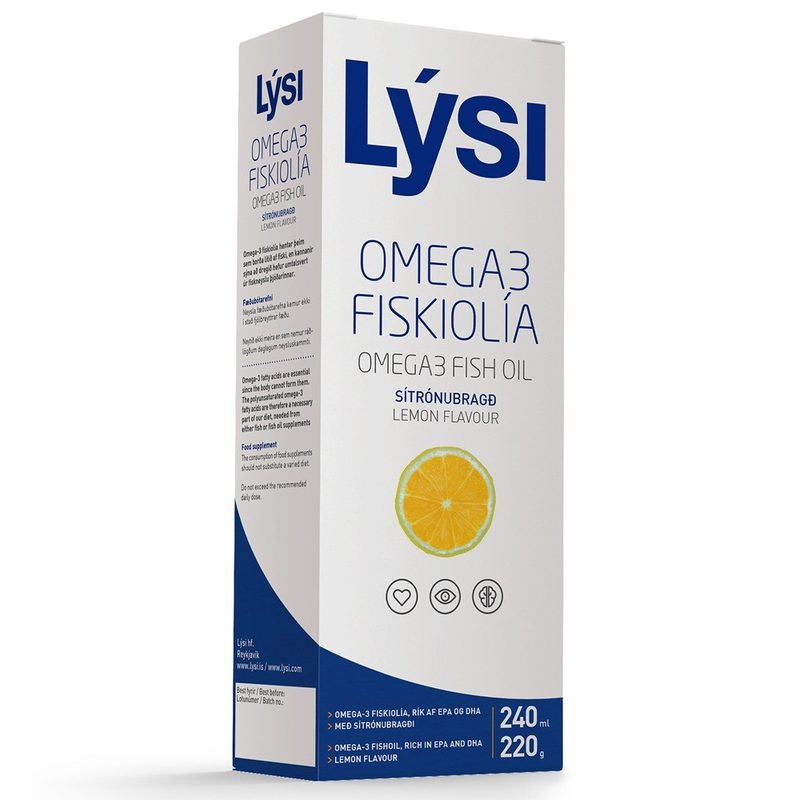 Lysi Omega 3 cu Aroma de Lamaie 240ml