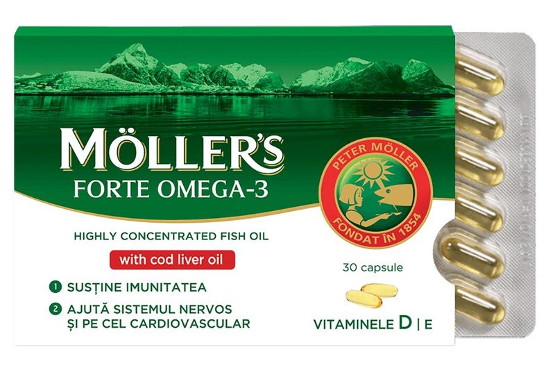 Moller s Forte Omega 3 Cod Liver Oil x 30cps