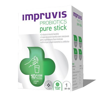 Impruvis Probiotice Pure Stick x 10plic