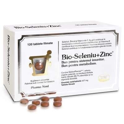 Bio Seleniu + Zinc x 120cpr Pharma Nord
