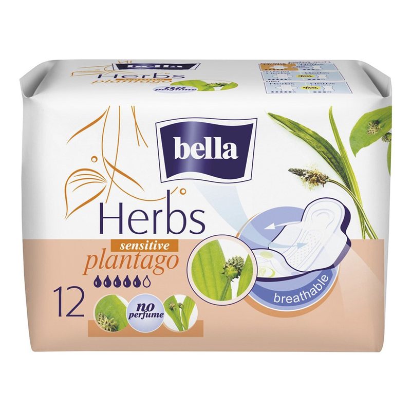 Bella Tamp Herbs Sensitive Patlagina x 12buc