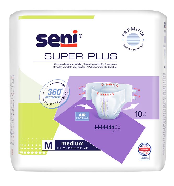 Seni Super Plus Scutece Adulti M x 10buc