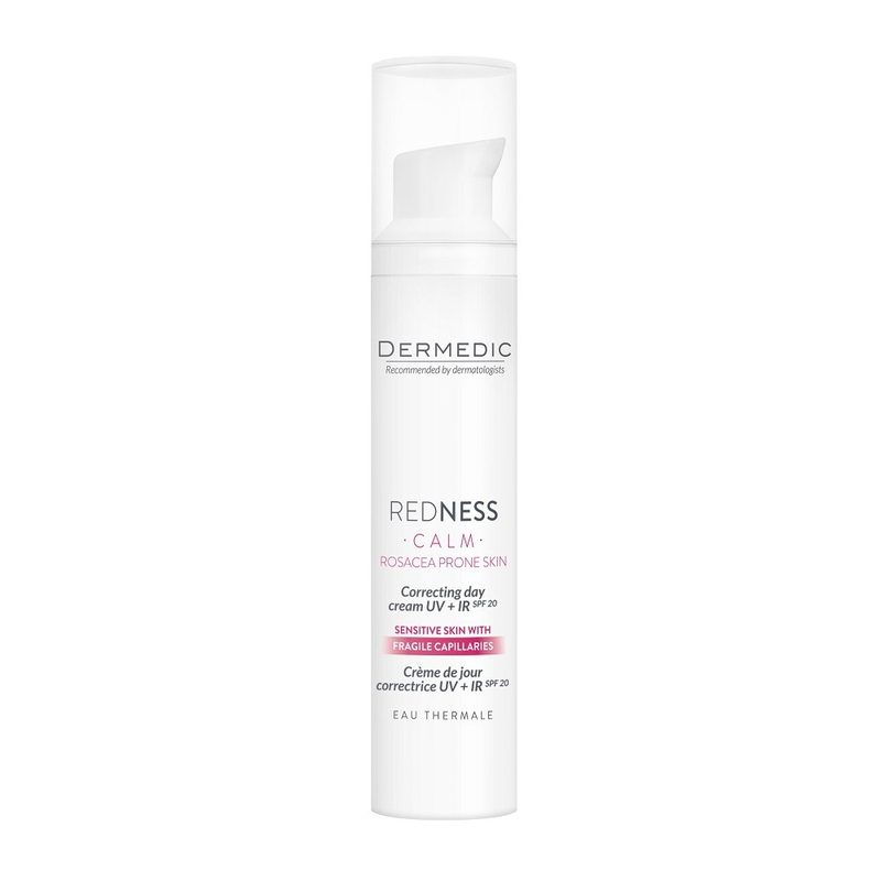 Dermedic Redness Calm Crema Corectoare de Zi UV+IR pt Piele Cuperozica 40ml