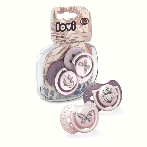 Lovi 22/869girl Suzeta Silicon Dynamic Botanic Fata 0-3l x 2buc