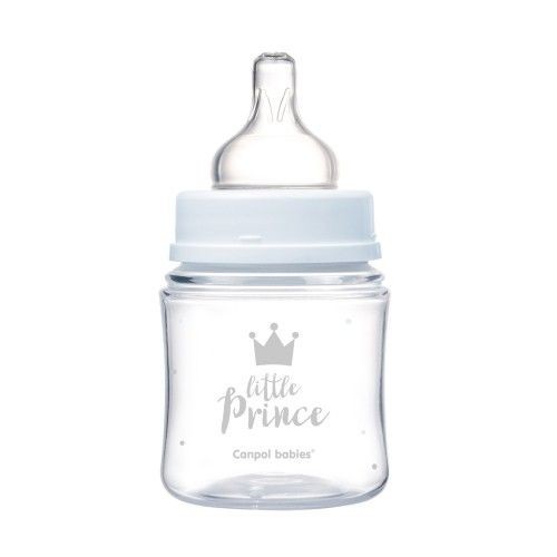 Canpol 35/233 Babies Biberon Anticolic Gat Larg PP Easy Start Royal Baby Albastru 120ml