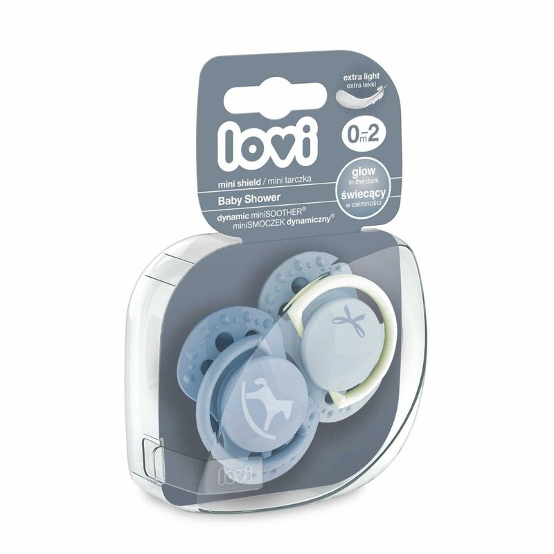 Lovi 22/900boy Suzeta Silicon Dynamic Baby Shower Baiat 0-2l x 2buc