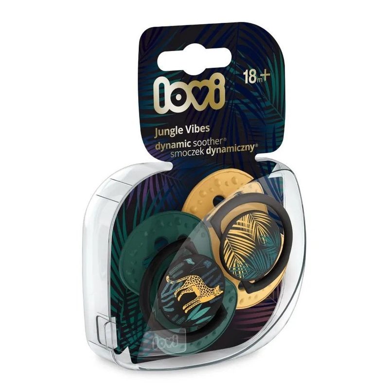 Lovi 22/904 Suzeta Silicon Dynamic Jungle Vibes Baiat +18l x 2buc