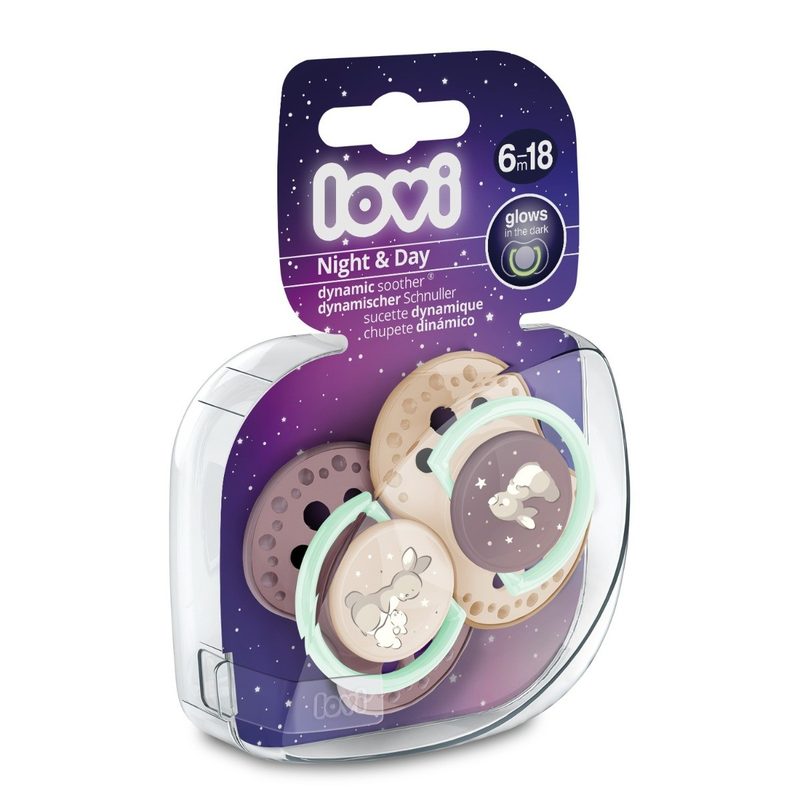 Lovi 22/915girl Suzeta Silicon Dynamic Night&Day Fata 6-18l x 2buc