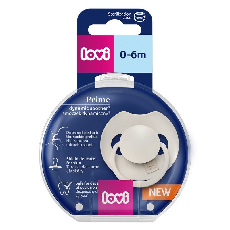 Lovi 34/400 Suzeta Silicon Dynamic Prime Coconut 0-6l