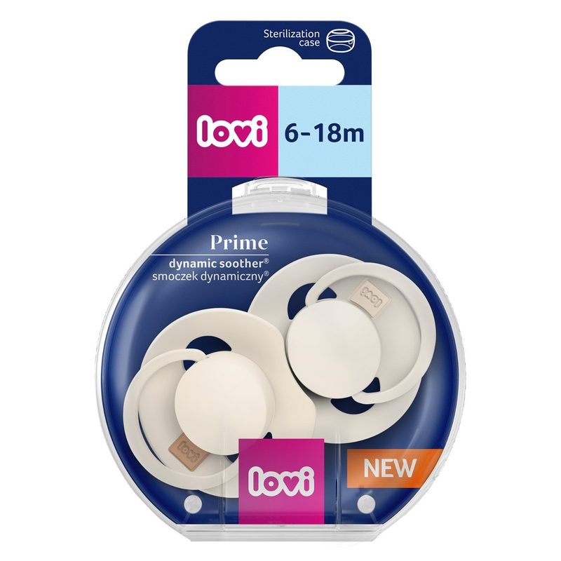 Lovi 34/402 Suzeta Silicon Dynamic Prime Coconut/Ivory 6-18l x 2buc