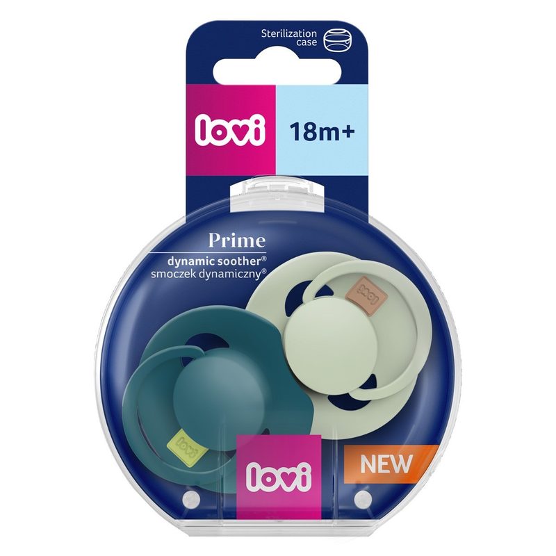 Lovi 34/415 Suzeta Silicon Dynamic Prime Pistachio/Green +18l x 2buc