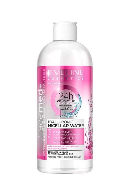 Eveline Apa Micelara 3in1 Hyaluronic 400ml