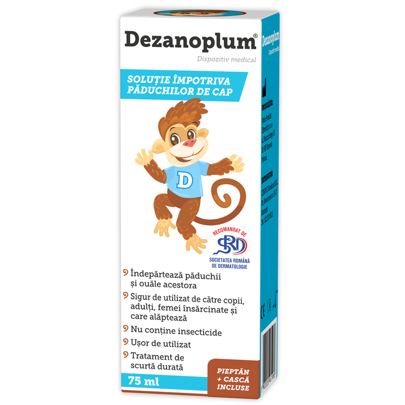 Dezanoplum Solutie impotriva Paduchilor 75ml Zdrovit