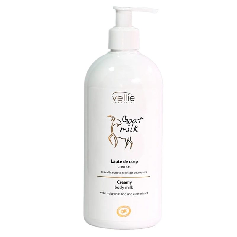 Lapte de Corp Extract Lapte Capra si Acid Hialuronic 500ml Vellie