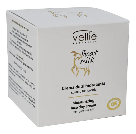 Crema Fata Zi Hidratanta Extract Lapte Capra 50ml Vellie