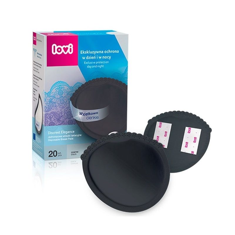 Lovi 19/611 Tampoane San Discreet Elegance Negru x 20buc