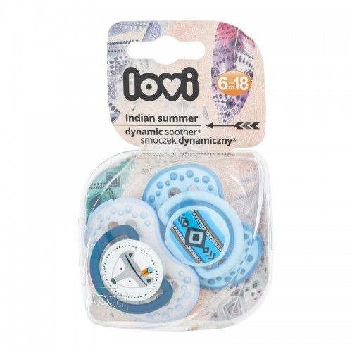 Lovi 22/857boy Suzeta Silicon Dynamic Indian Summer Baiat 6-18l x 2buc