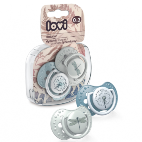 Lovi 22/869boy Suzeta Silicon Dynamic Botanic Baiat 0-3l x 2buc