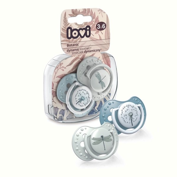 Lovi 22/870boy Suzeta Silicon Dynamic Botanic Baiat 3-6l x 2buc