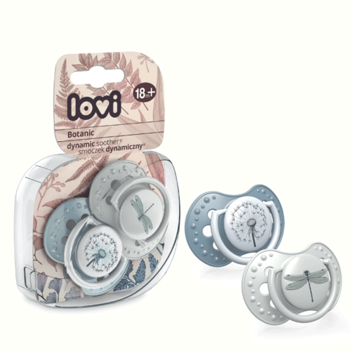 Lovi 22/875boy Suzeta Silicon Dynamic Botanic Baiat +18l x 2buc