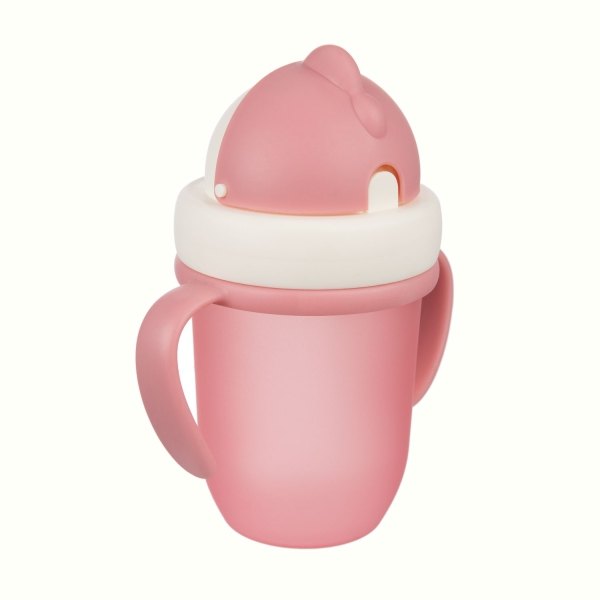 Canpol 56/522 Babies Cana cu Pai din Silicon Flip-Top Roz 210ml