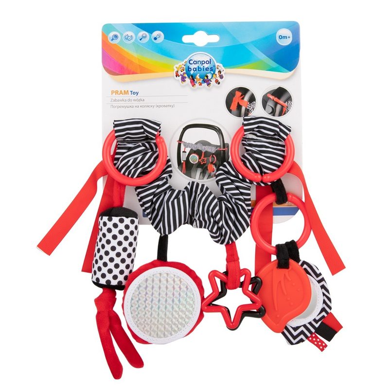 Canpol 68/071 Babies Jucarie pt Patut/Carucior Sensory Toys Rosie