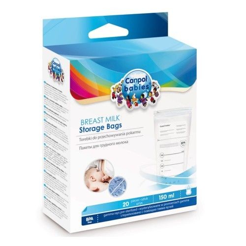 Canpol 70/001 Pungi pt Stocarea Laptelui Matern x 20buc