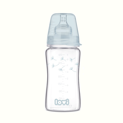 Lovi 74/205 Biberon Sticla Diamond Glass Botanic 250ml