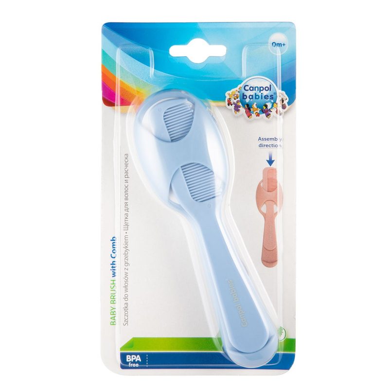 Canpol 56/160 Babies Set Perie si Pieptan Albastru