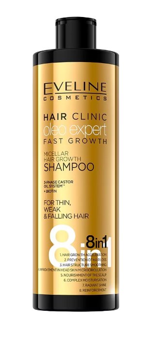 Eveline Hair Clinic Sampon Micelar 8in1 Crestere Rapida 400ml