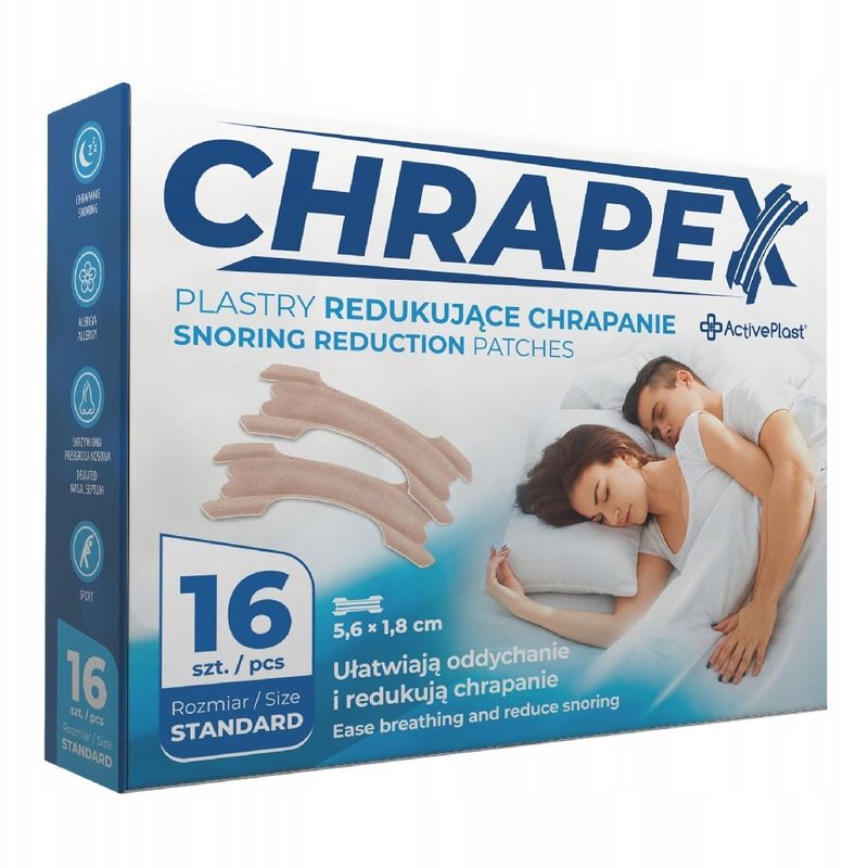 ActivePlast Chrapex Plasturi pt Reducerea Sforaitului x 16buc