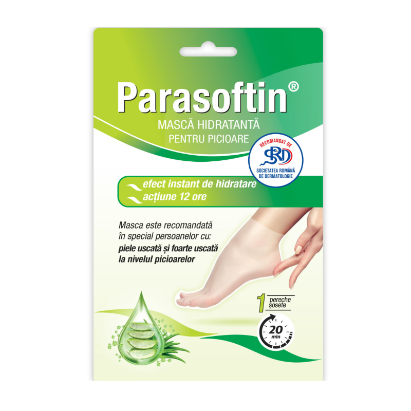 Parasoftin Masca Hidratanta pt Picioare x 1pereche Zdrovit
