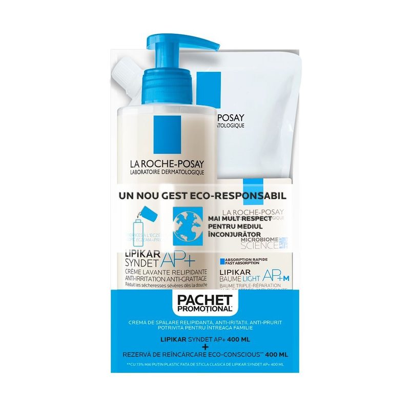 La Roche Posay Bipack Lipikar Syndet AP+ 1+1 -70% la al doilea produs