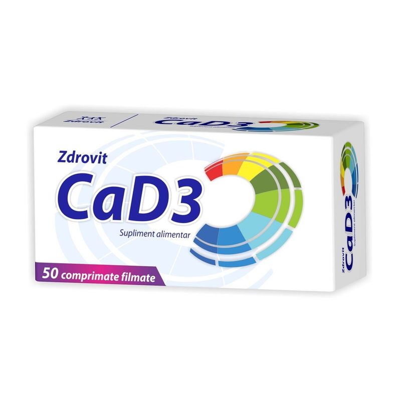 Calciu+Vit D3 x 50cpr Zdrovit