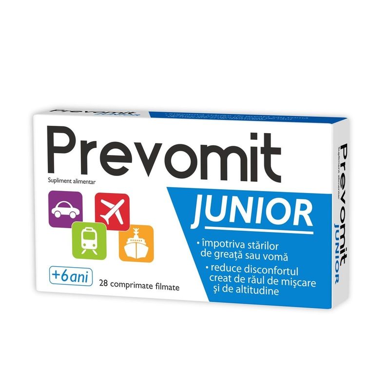 Prevomit Junior x 28cpr film Zdrovit