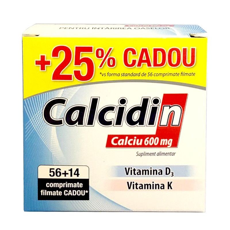 Calcidin 600mg x 70cpr film Zdrovit