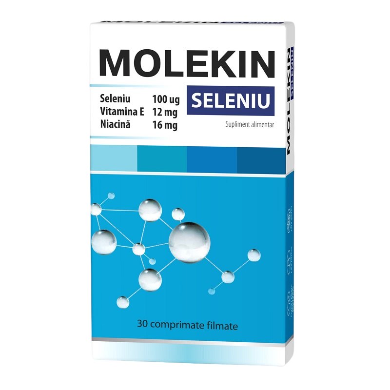 Molekin Seleniu 100mcg x 30cpr film Zdrovit