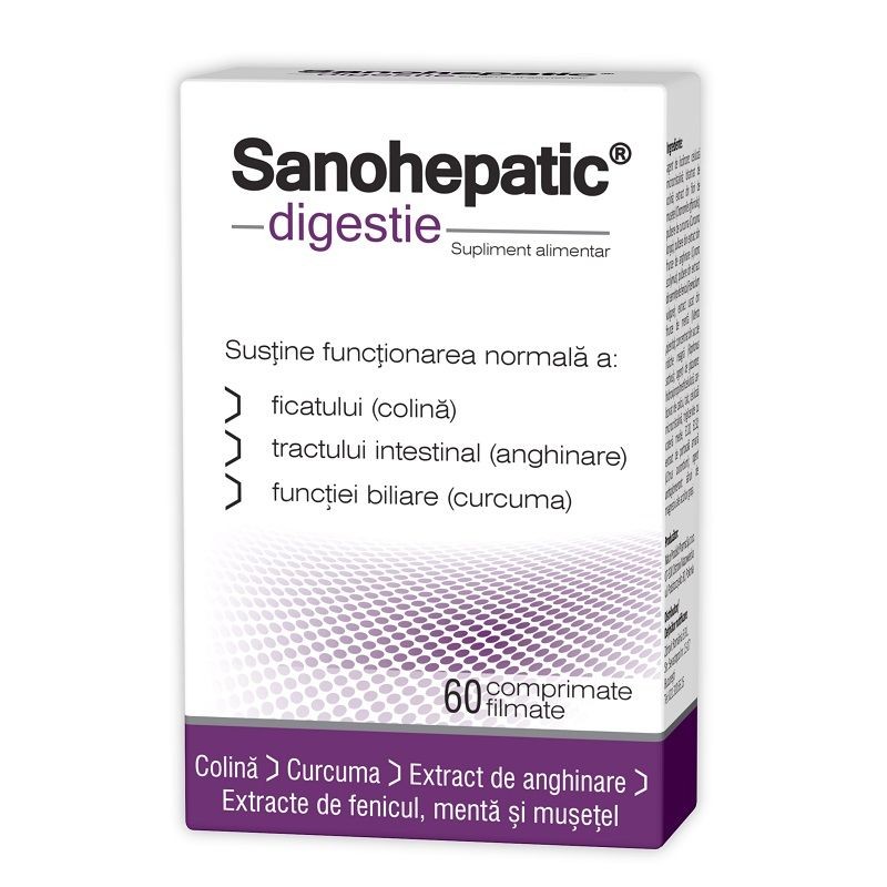 Sanohepatic Digestie x 60cpr Zdrovit