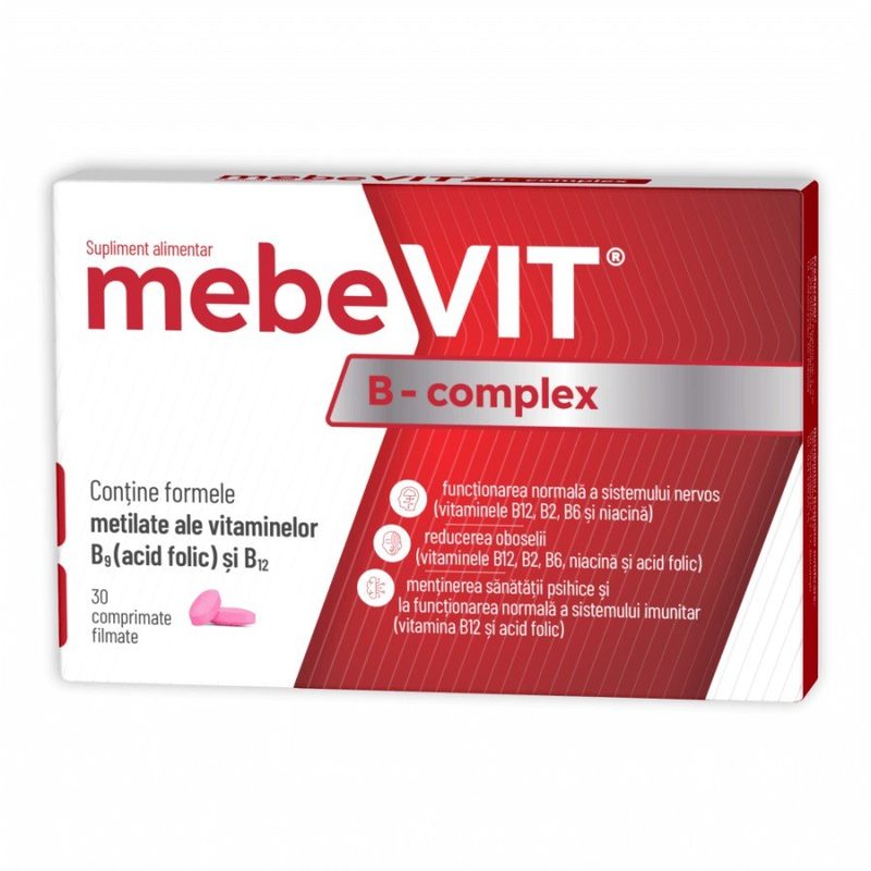 MebeVit B Complex x 30cpr film Zdrovit