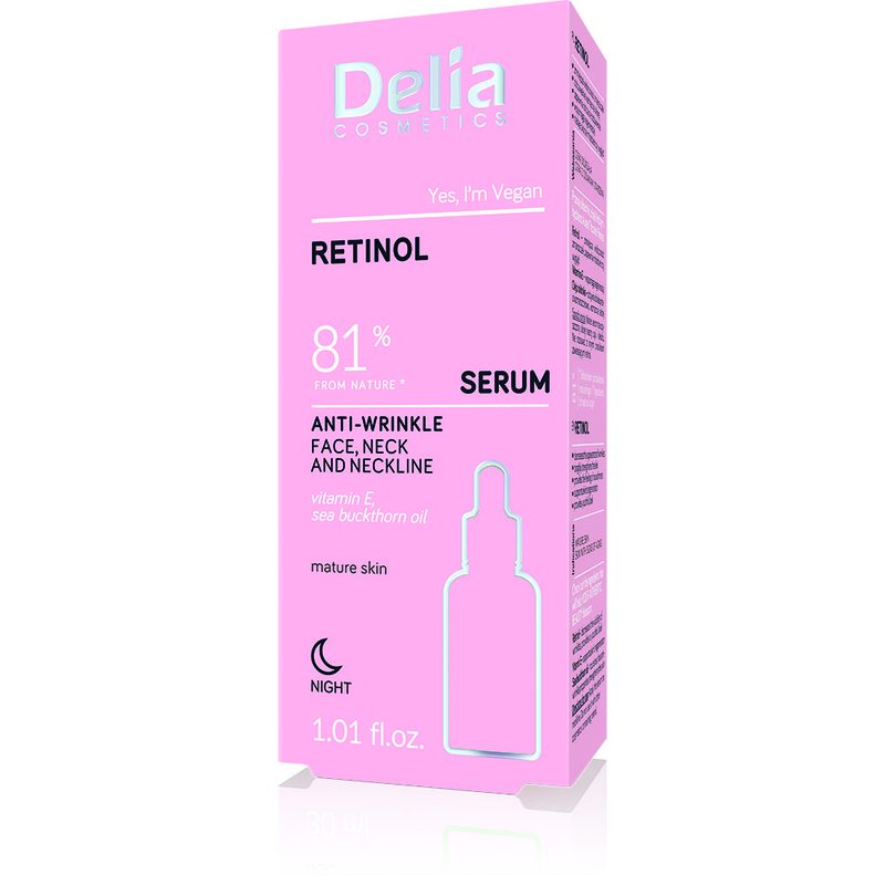 Delia Ser Retinol Antirid Noapte Fata si Decolteu 30ml