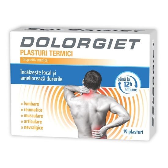 Dolorgiet Plasturi Termici x 10buc Zdrovit