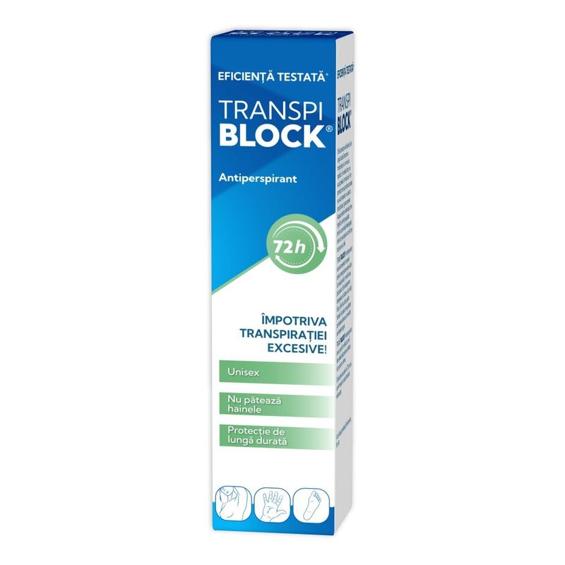 Transpiblock Spray Antiperspirant 150ml Zdrovit