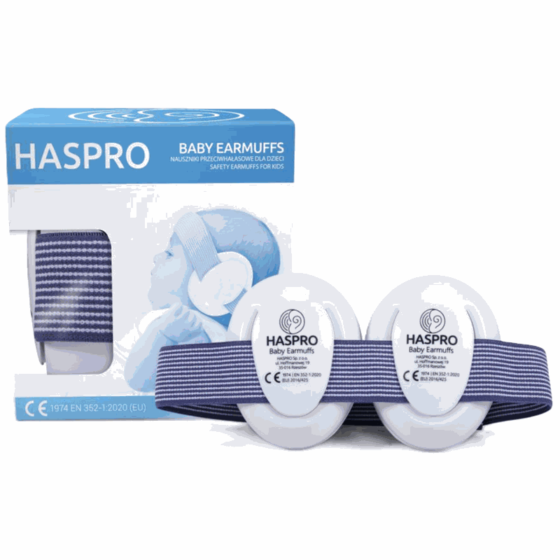 Haspro Casti Protectie Sugari si Copii 0-3ani Albastru