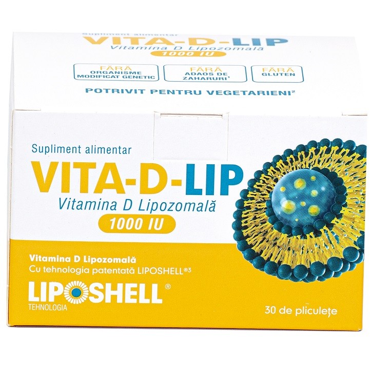 Ascolip Vitamina D Lipozomala 1000UI x 30plic Liposhell