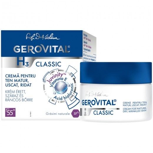 Gerovital H3 Classic Crema Pentru Ten Matur , Uscat , Ridat