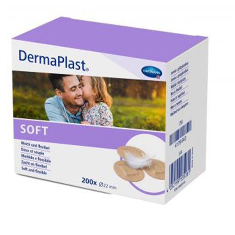 Hartmann DermaPlast Soft Plasturi Rotunzi x 200buc
