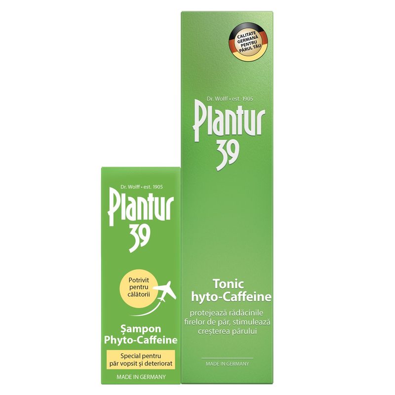 Plantur 39 Tonic Phyto Caffeine 200ml+Sampon Phyto Caffeine Par Vopsit 50ml Pachet